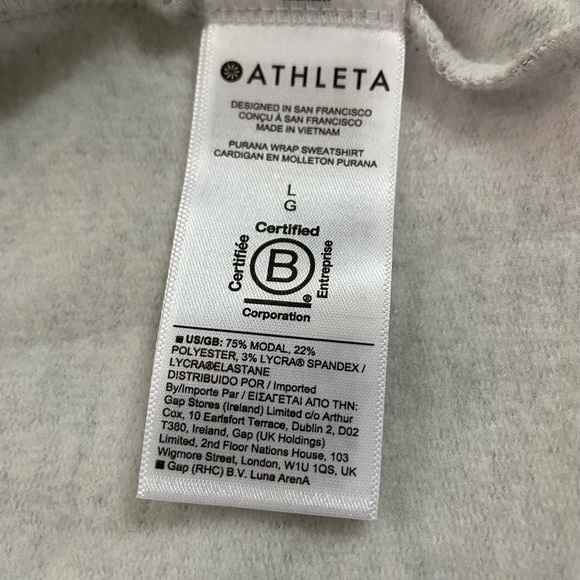 COPY - NWT Athleta Purana Wrap Sweatshirt - Picture 5 of 9